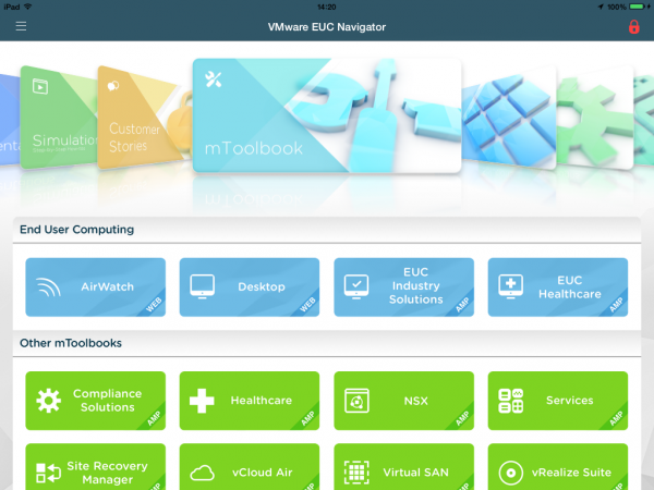 VMware Navigator iPad